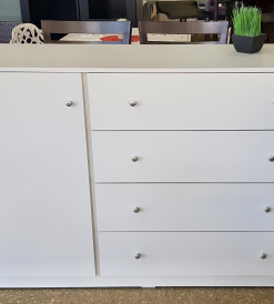 Cómoda Melamina Blanca 1.25