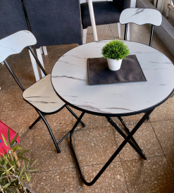 Juego Tu y Yo Simil Marmol Blanco