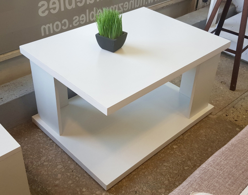 Mesa de Living Pack Melamina Blanca