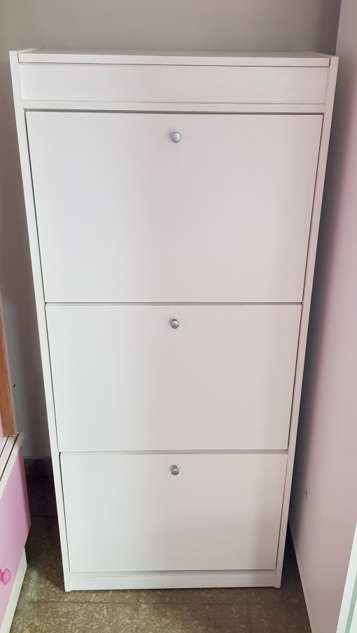 Zapatero Melamina Blanca 3 Puertas 0.60