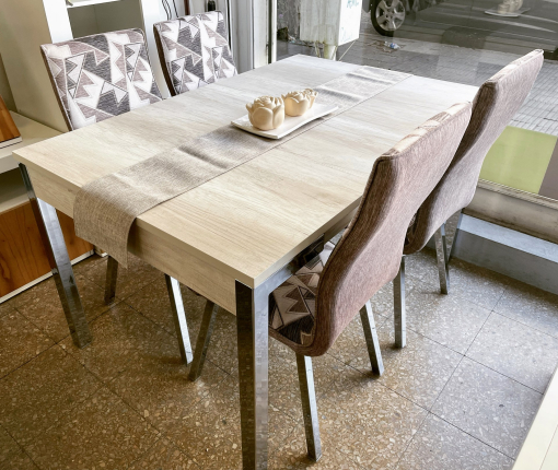 Mesa Capri Melamina Helsinki Cromada 1.40 x 0.90