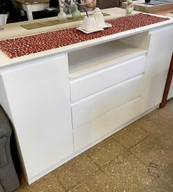 Bahiut Prisma Laqueado Blanco 1.50