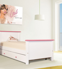Cama de 1 plaza Ludmila con marinera