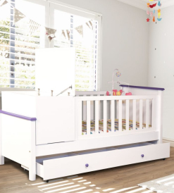 Cuna Funcional Ludmila con carro cajonero