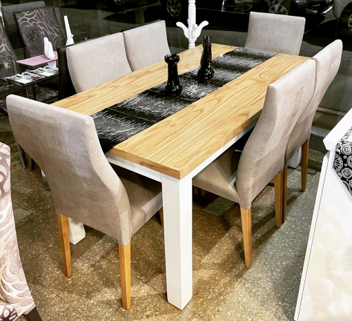 Mesa Trend Tapa Paraíso/Blanco 1.60 x 0.90