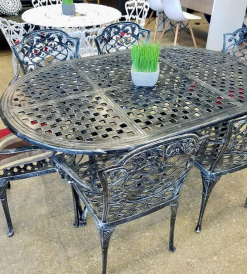 Juego Chateau Patinado Peltre x 6