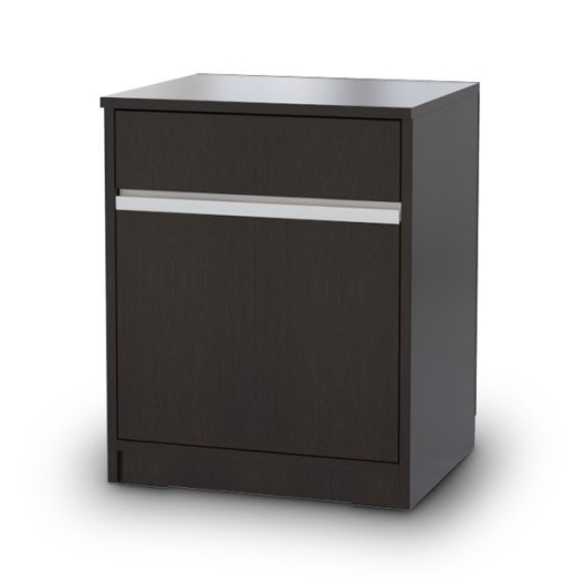 Mesa de Luz Stylus Melamina Wengue