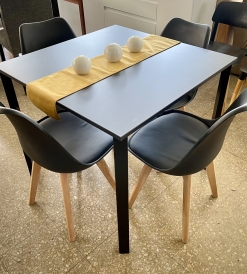 Mesa Milano Negra 0.85 x 0.85