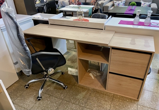 Escritorio Modular Melamina Roble Natural