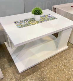 Mesa de Living Pack Melamina Blanca