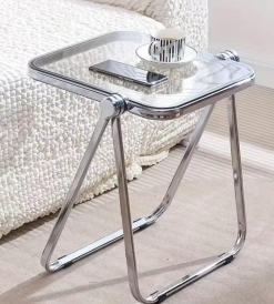 Mesa Silver Glass Transparente