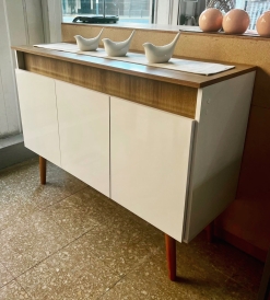 Bahiut Retro Laqueado UV 1.11 Blanco/Miel