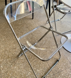 Silla Silver Glass Transparente