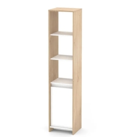 Módulo Niza Melamina Blanco/Roble 1 cuerpo