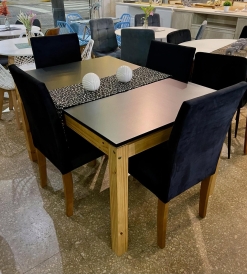 Mesa Moderna Laqueada Negra 1.30 x 0.90