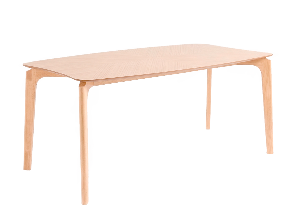Juego Mesa Lagom 2.00 x 0.90 + 6 Sillas Hans Panalty Beige + 2 Sillas Siena Corderoid Beige - Imagen 2