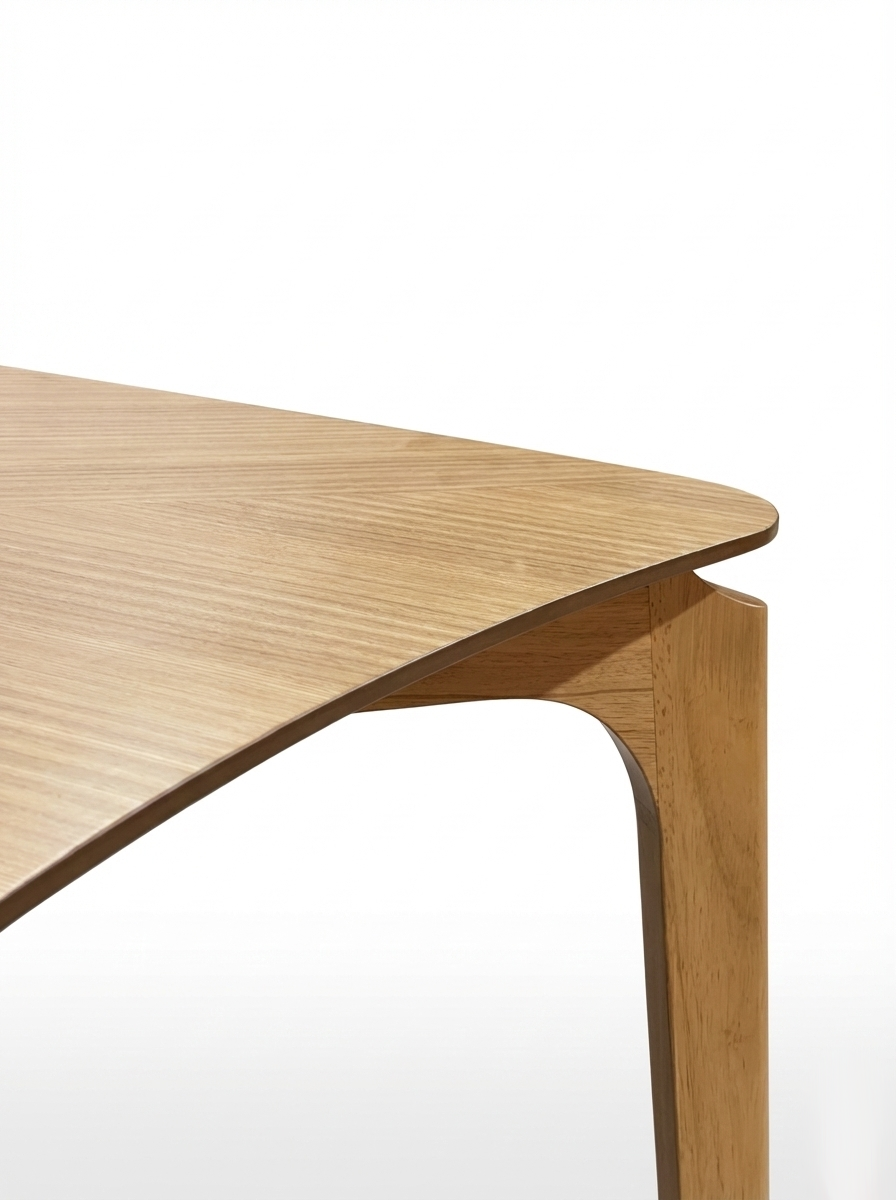 Juego Mesa Lagom 2.00 x 0.90 + 6 Sillas Hans Panalty Beige + 2 Sillas Siena Corderoid Beige - Imagen 3