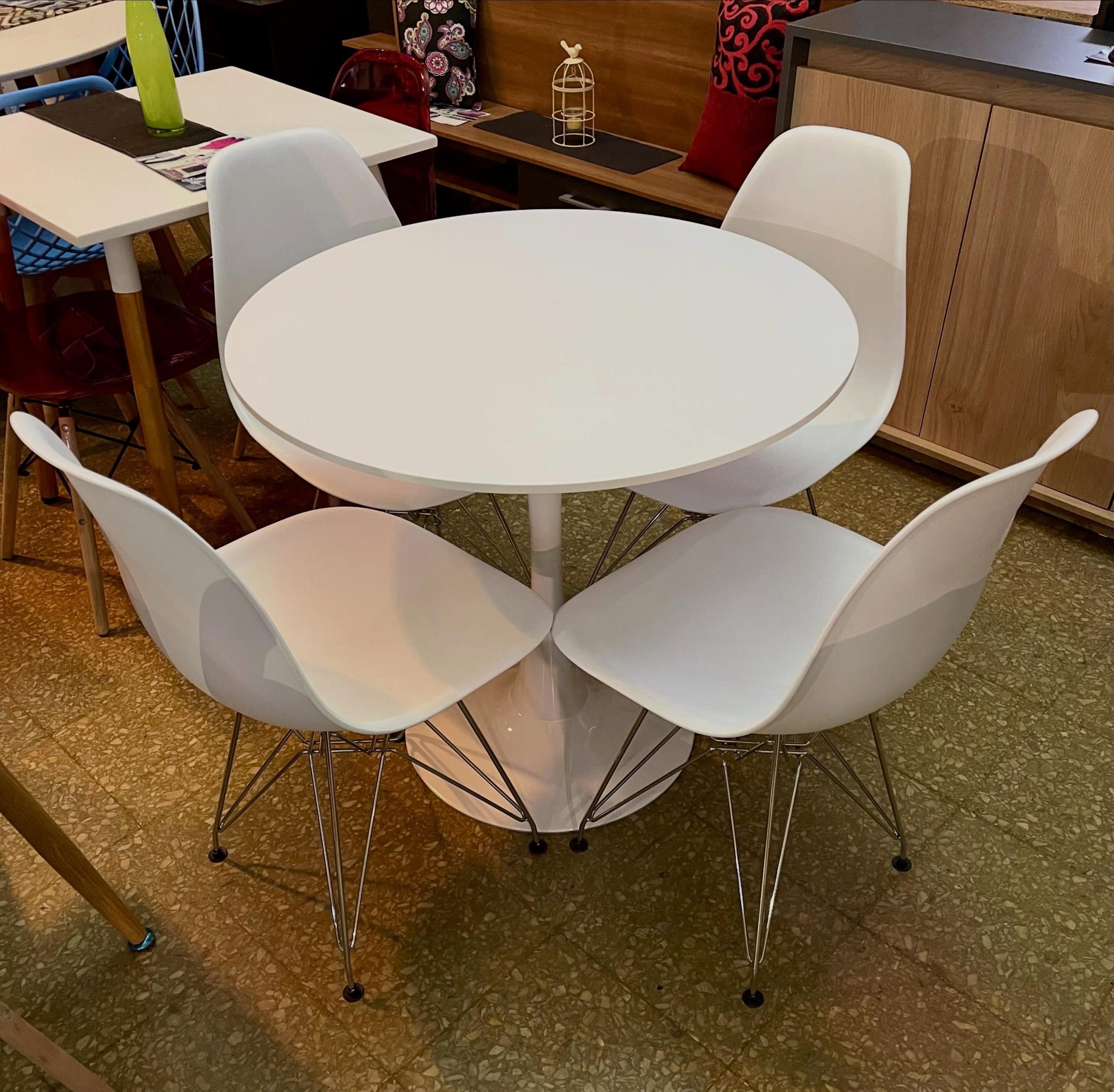 Mesa Tulip Blanca 0.80 diam.
