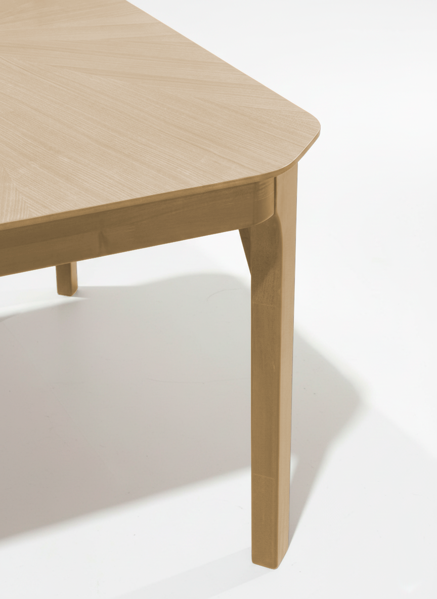 Juego Mesa Ren 1.80 x 0.90 + 4 Sillas Hans Panalty Beige + 2 Sillas Wishbone Enrejado Beige - Imagen 2