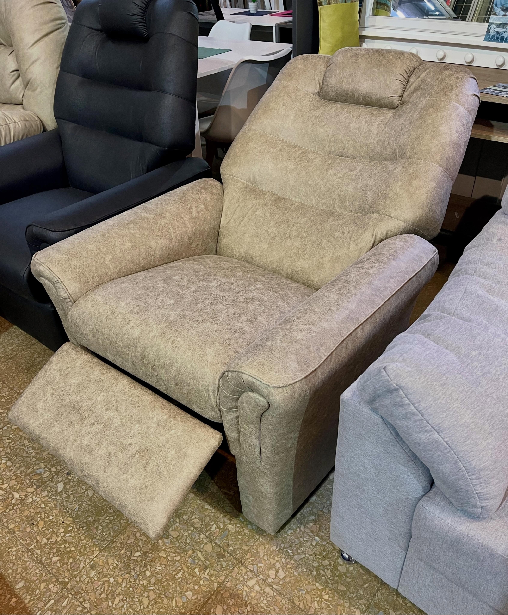 Poltrona Fenix Cuerotex Oyster