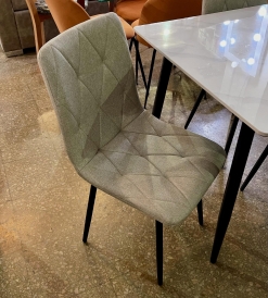 Silla Venecia Rombo Lino Sepia