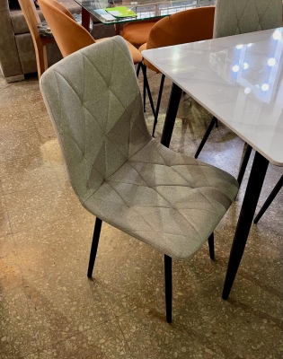 Silla Venecia Rombo Lino Sepia