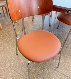 Silla Seul Cromadas Eco Cuero Suela